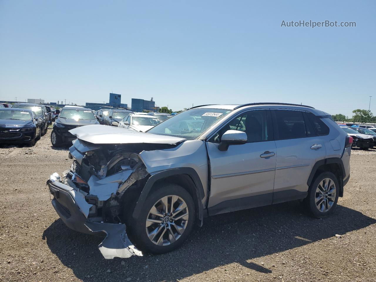 2020 Toyota Rav4 Xle Premium Gray vin: 2T3A1RFV2LC086972