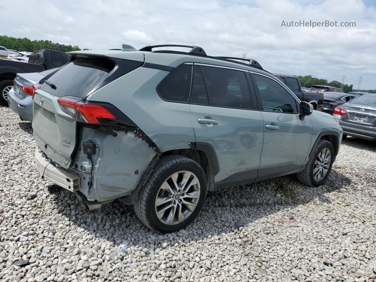 2021 Toyota Rav4 Xle Premium Green vin: 2T3A1RFV5MC146616