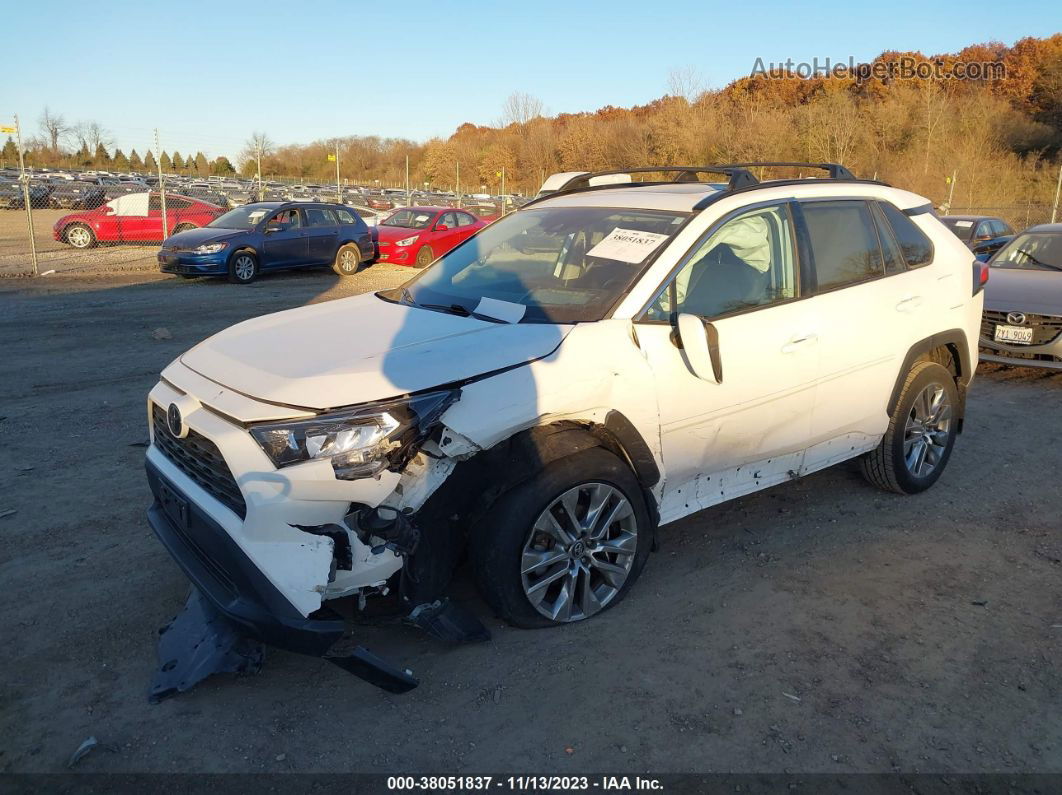 2019 Toyota Rav4 Xle Premium White vin: 2T3A1RFV6KC027356