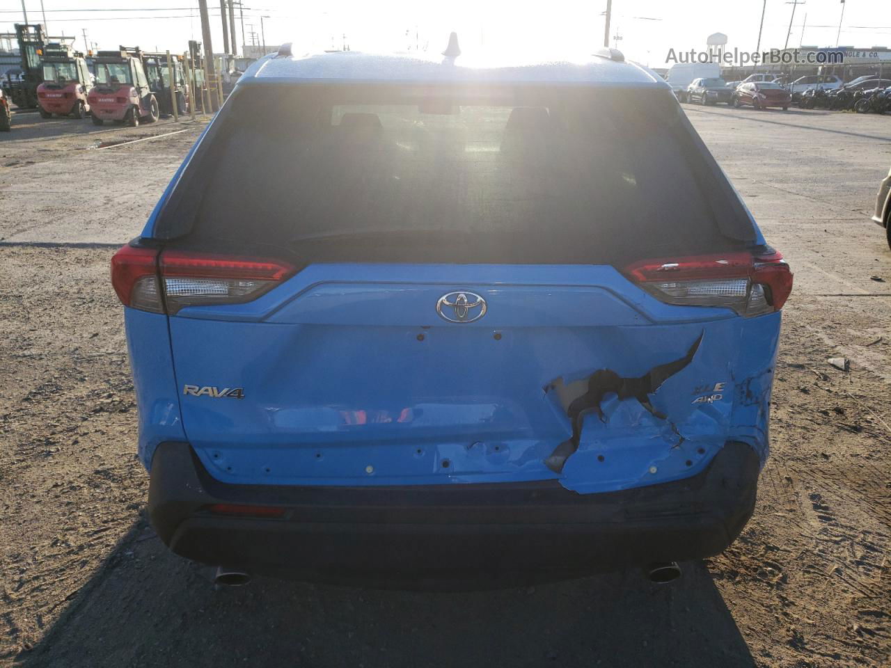 2020 Toyota Rav4 Xle Premium Синий vin: 2T3A1RFV7LC074848