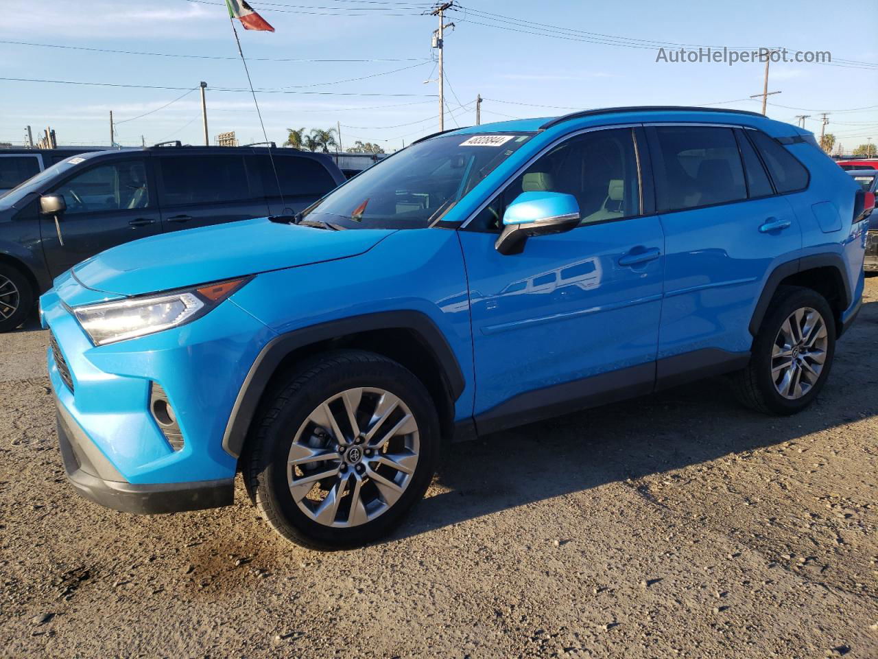 2020 Toyota Rav4 Xle Premium Blue vin: 2T3A1RFV7LC074848