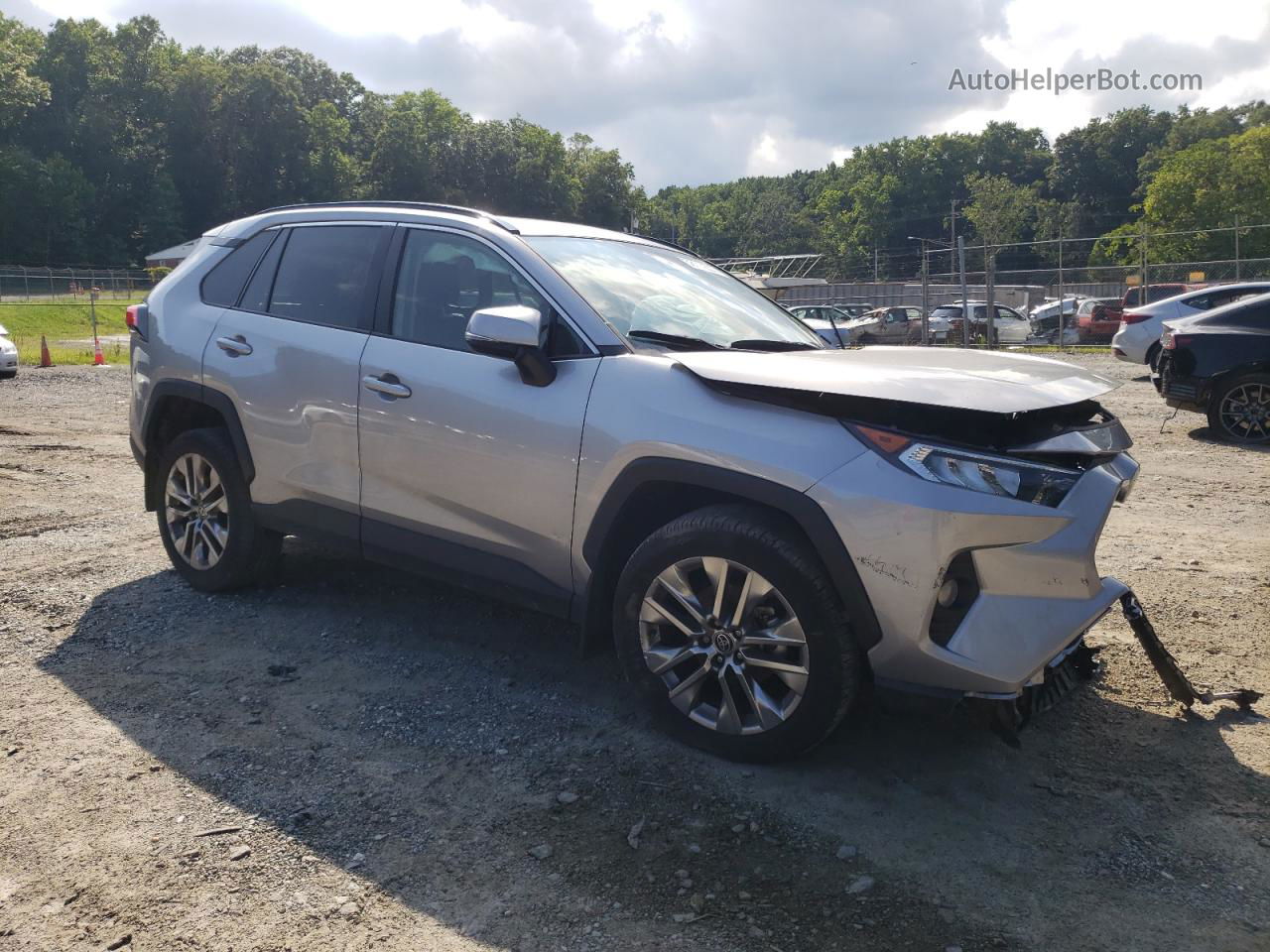 2021 Toyota Rav4 Xle Premium Silver vin: 2T3A1RFV7MC239041