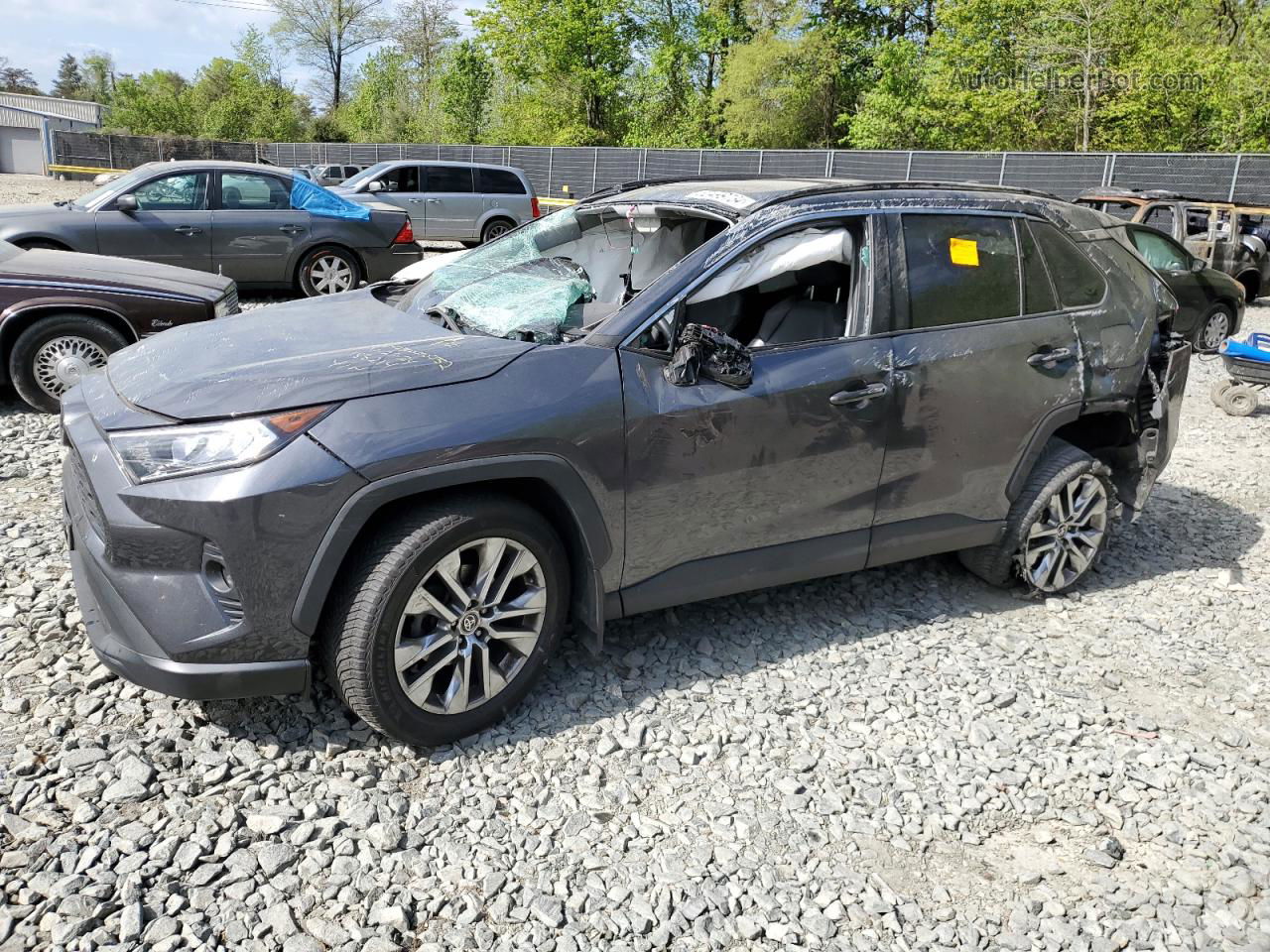 2021 Toyota Rav4 Xle Premium Gray vin: 2T3A1RFV8MC188214