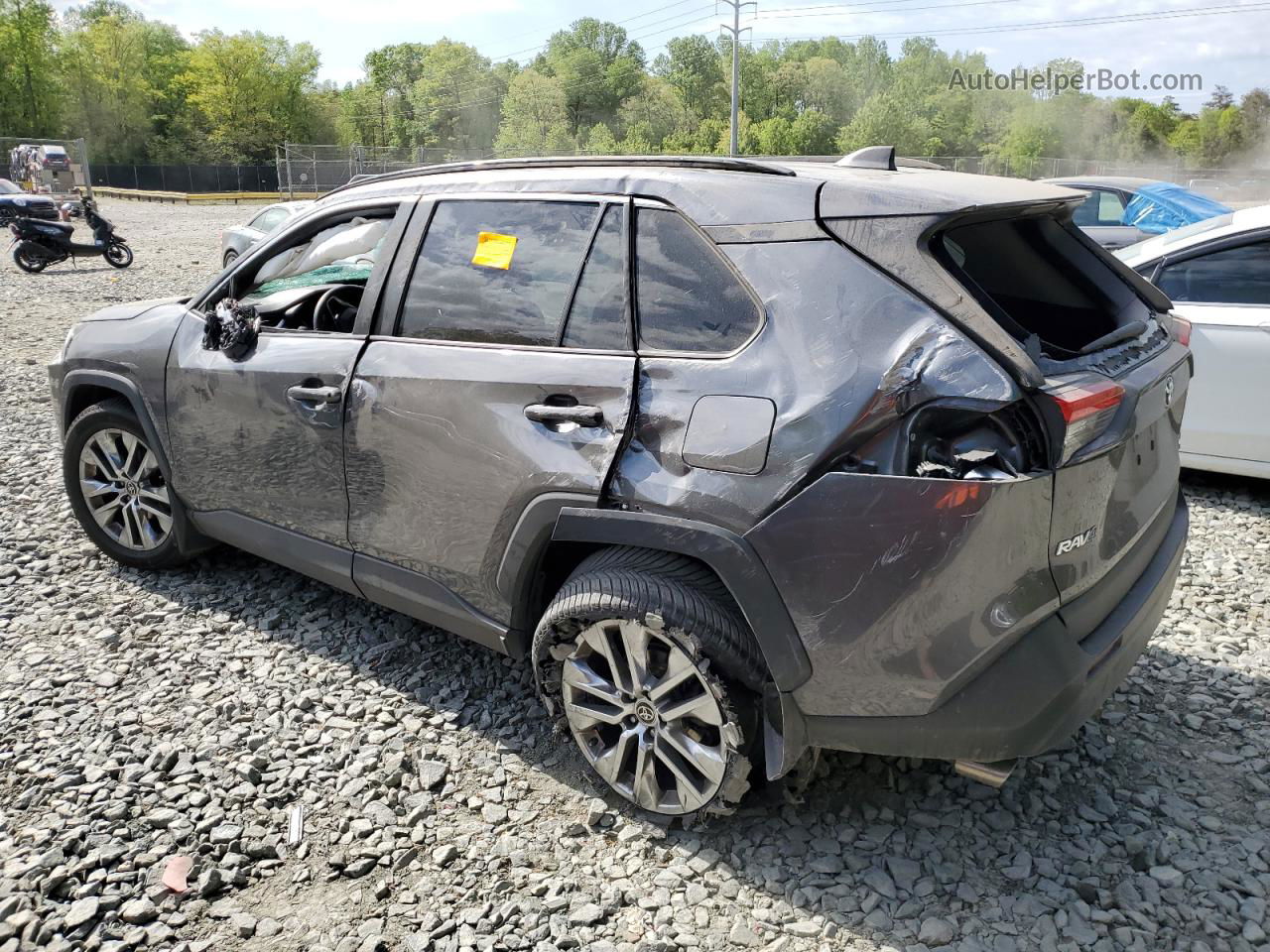 2021 Toyota Rav4 Xle Premium Серый vin: 2T3A1RFV8MC188214