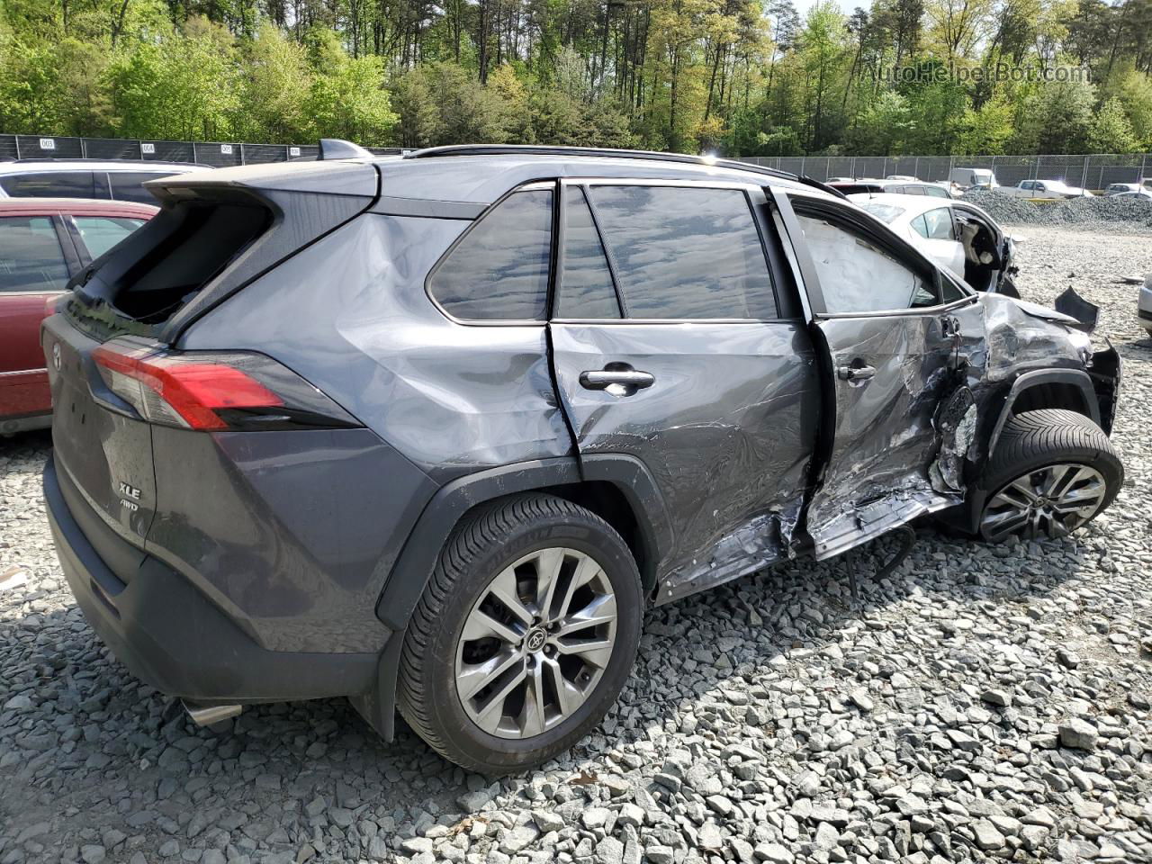 2021 Toyota Rav4 Xle Premium Gray vin: 2T3A1RFV8MC188214