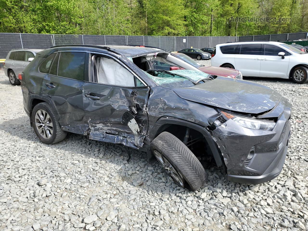 2021 Toyota Rav4 Xle Premium Серый vin: 2T3A1RFV8MC188214