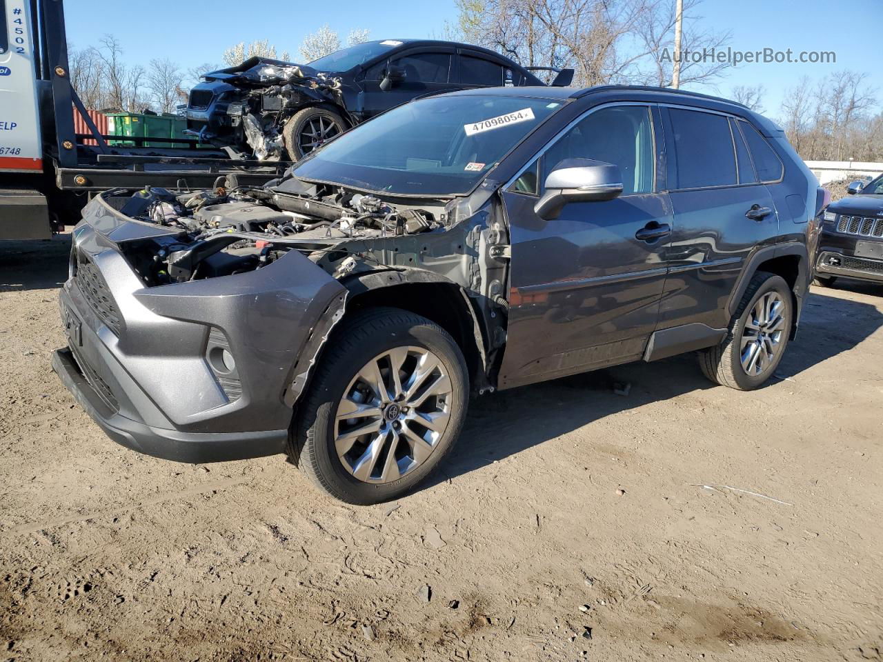 2020 Toyota Rav4 Xle Premium Gray vin: 2T3A1RFVXLW117951