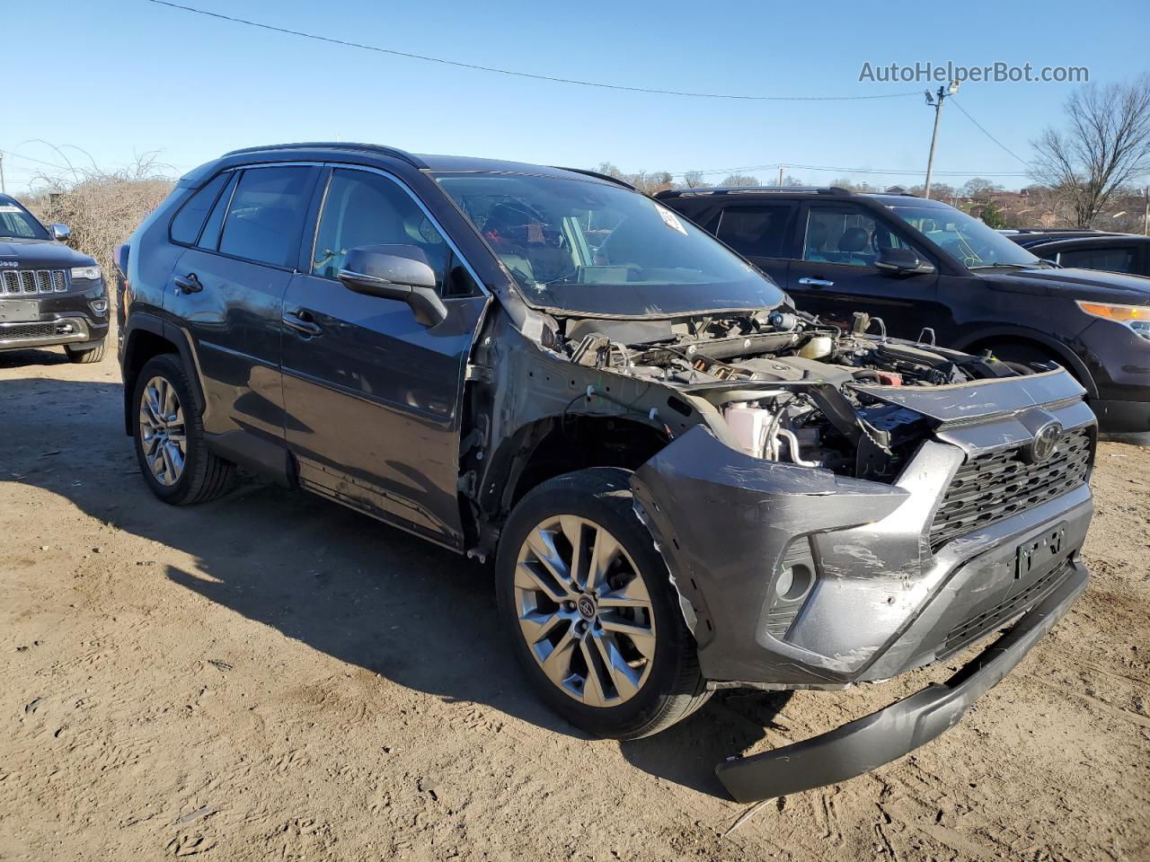 2020 Toyota Rav4 Xle Premium Gray vin: 2T3A1RFVXLW117951