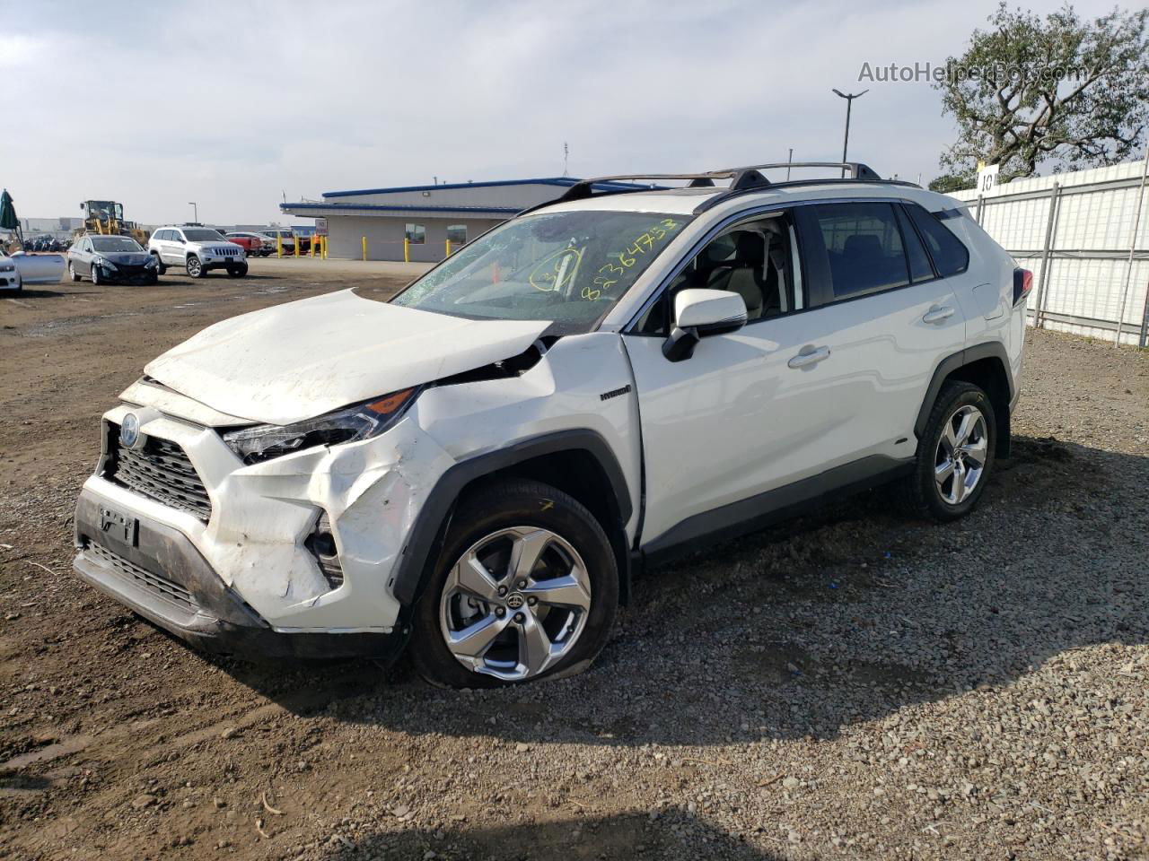 2021 Toyota Rav4 Xle Premium White vin: 2T3B6RFV5MW025900