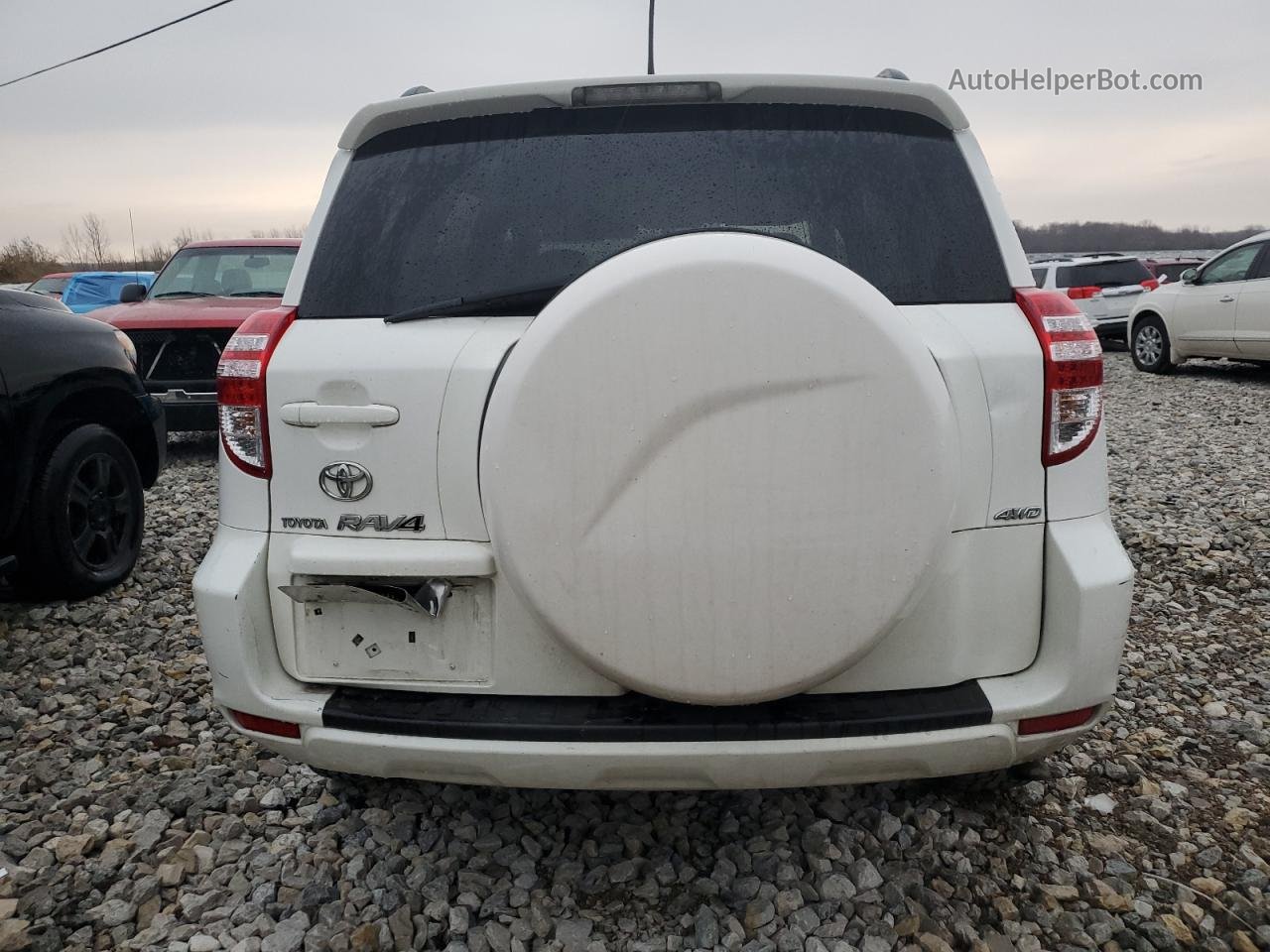 2010 Toyota Rav4  White vin: 2T3BF4DV1AW068406