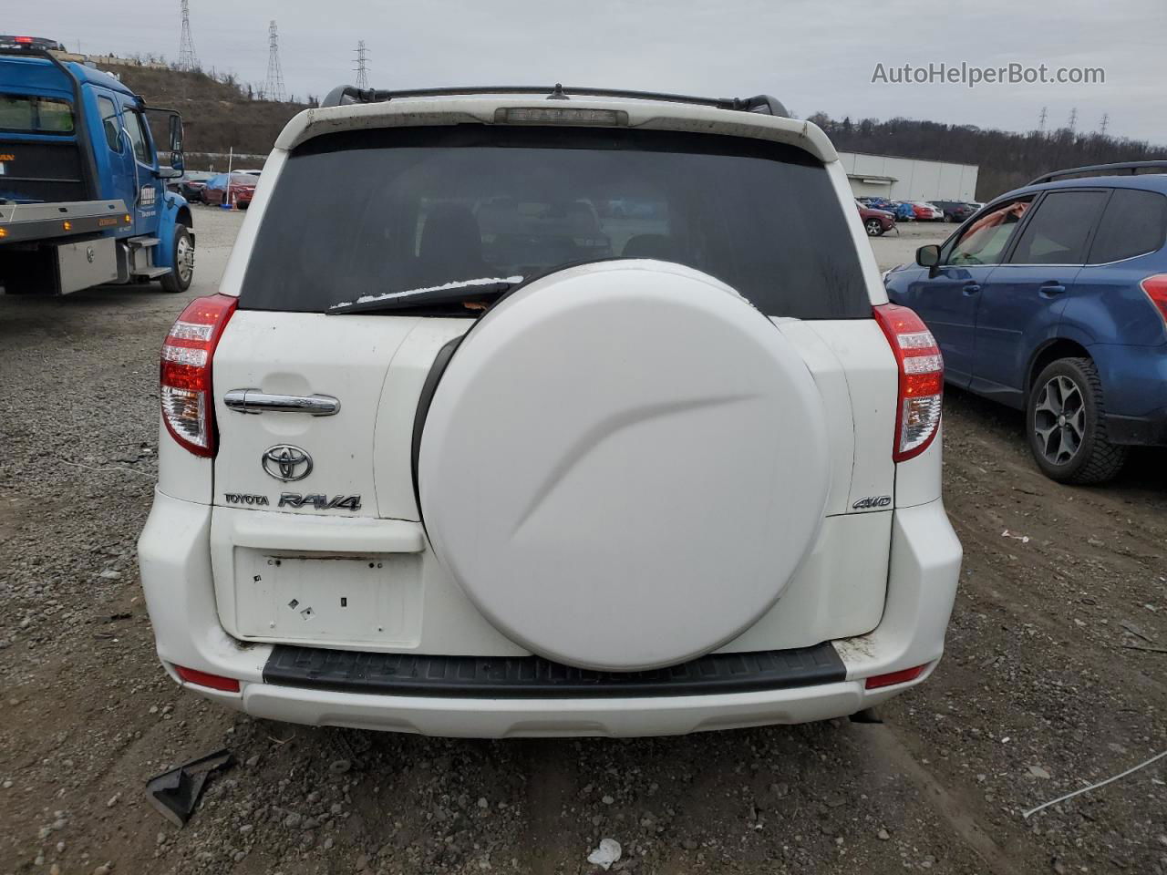 2010 Toyota Rav4  White vin: 2T3BF4DV3AW059643