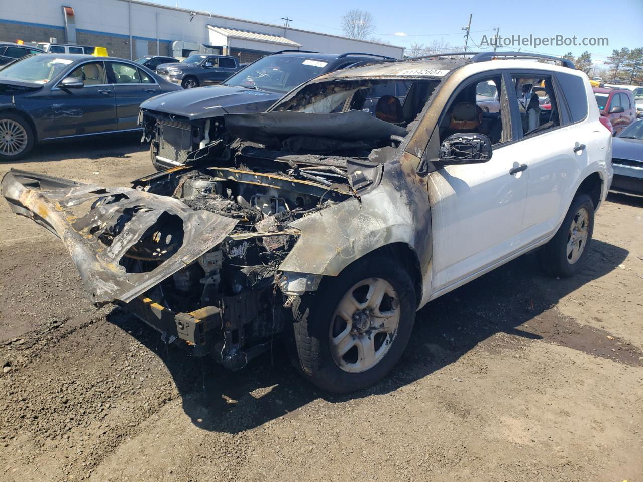 2010 Toyota Rav4  White vin: 2T3BF4DV3AW063885