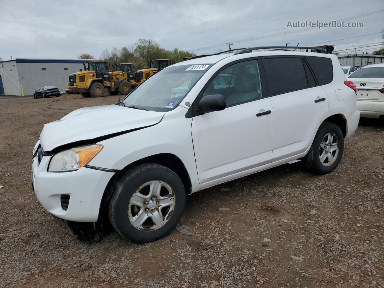 2011 Toyota Rav4  White vin: 2T3BF4DV7BW090122