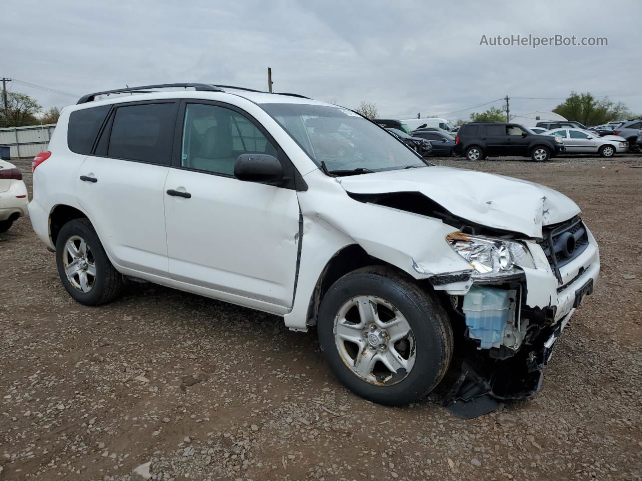 2011 Toyota Rav4  White vin: 2T3BF4DV7BW090122