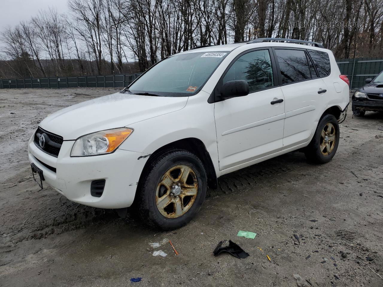 2010 Toyota Rav4  White vin: 2T3BF4DV8AW068211