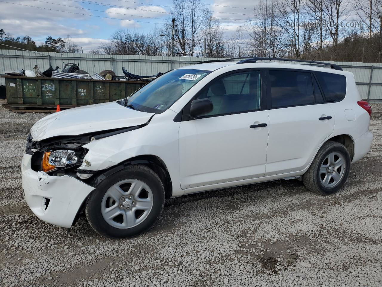 2010 Toyota Rav4  White vin: 2T3BF4DVXAW046369