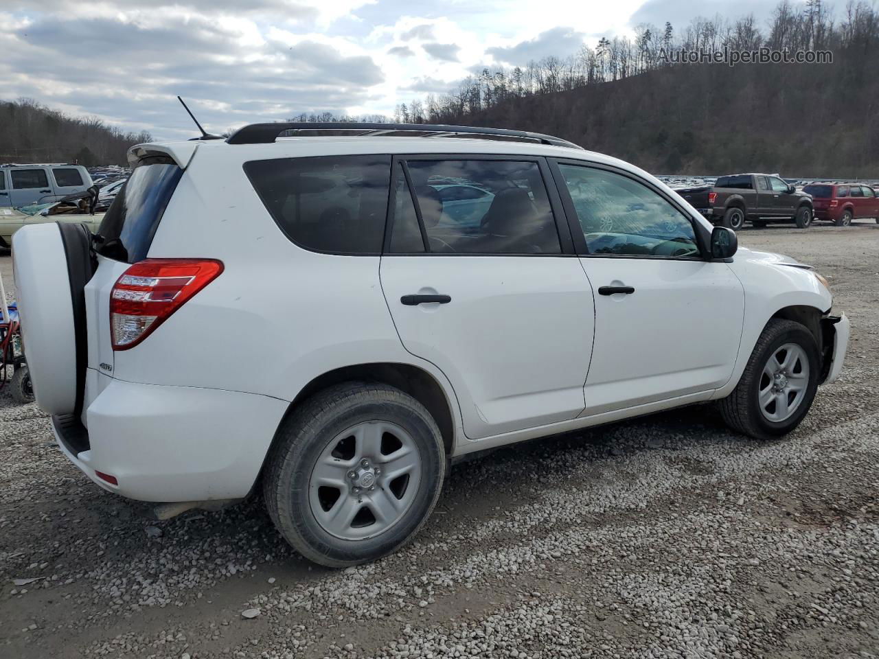 2010 Toyota Rav4  White vin: 2T3BF4DVXAW046369