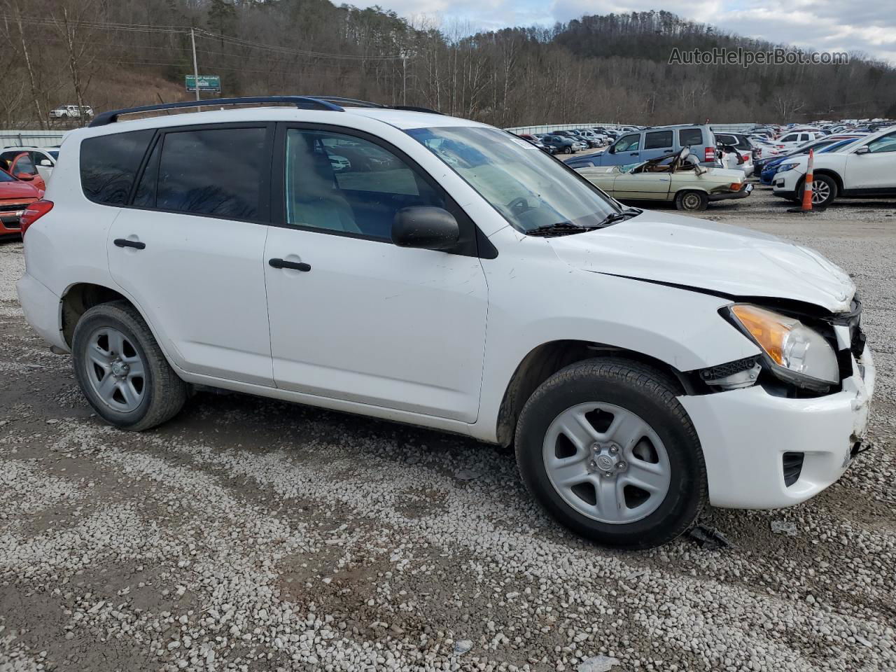 2010 Toyota Rav4  White vin: 2T3BF4DVXAW046369