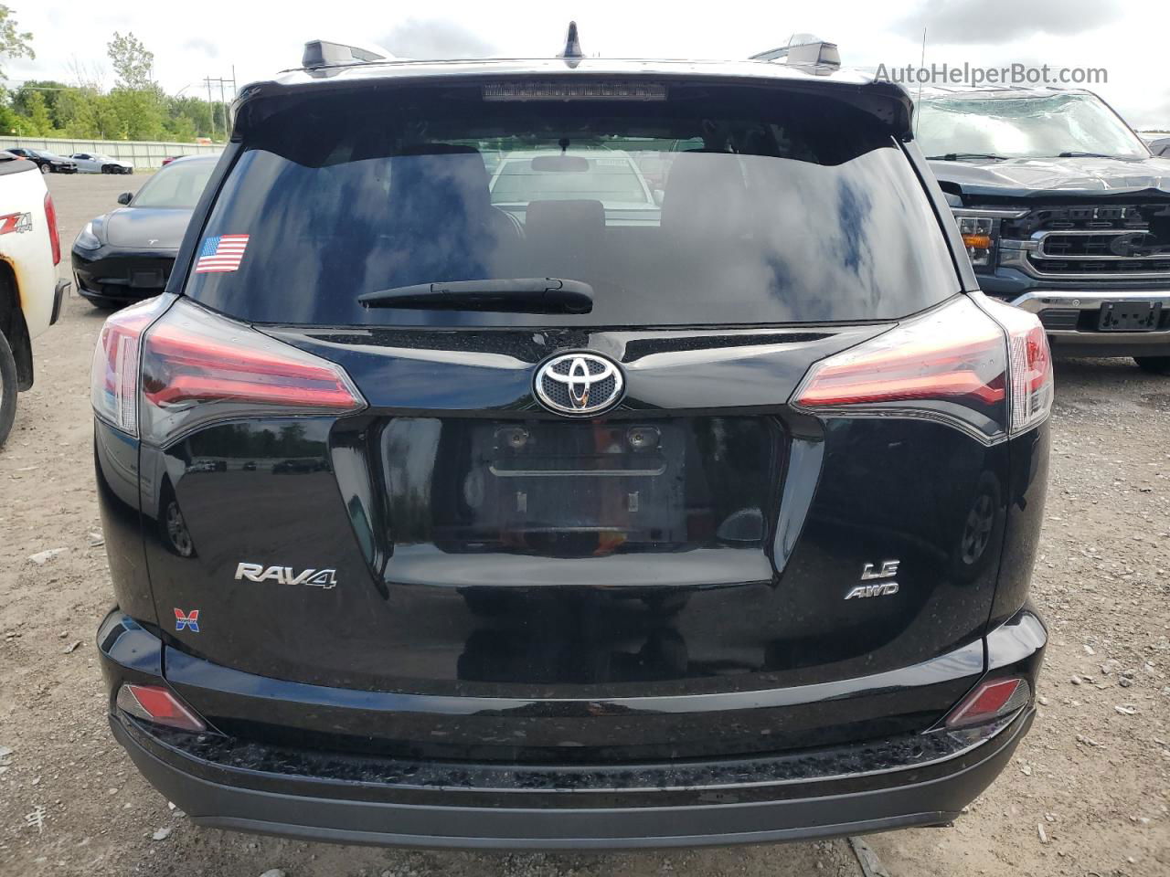 2016 Toyota Rav4 Le Черный vin: 2T3BFREV3GW523924