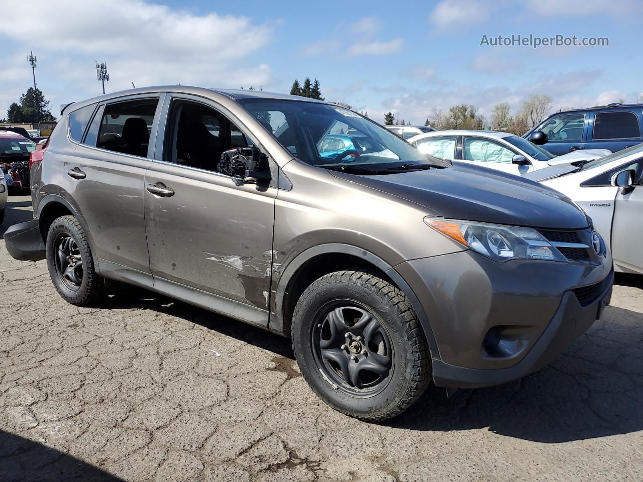 2015 Toyota Rav4 Le Brown vin: 2T3BFREV4FW266755