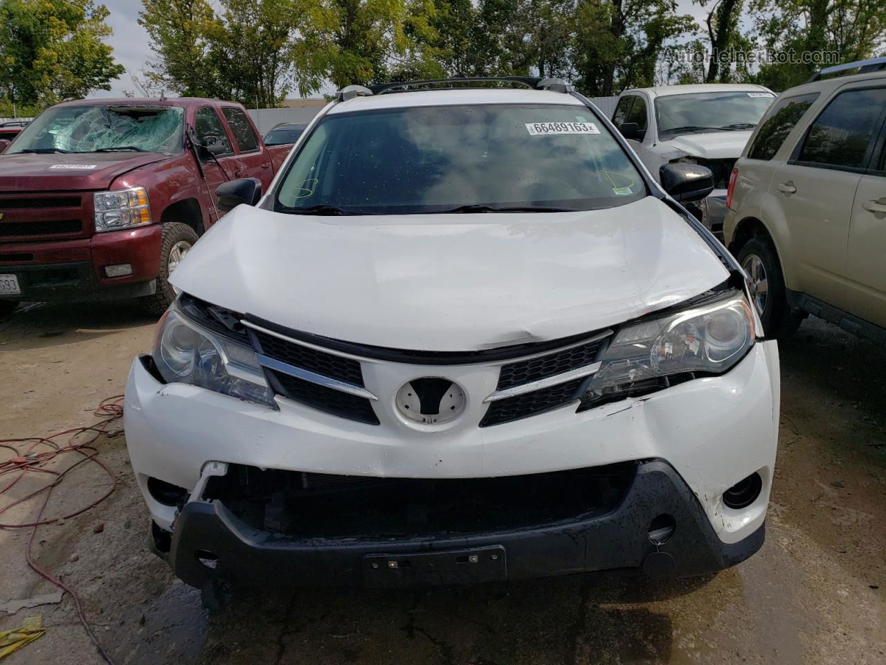 2015 Toyota Rav4 Le White vin: 2T3BFREV4FW353796