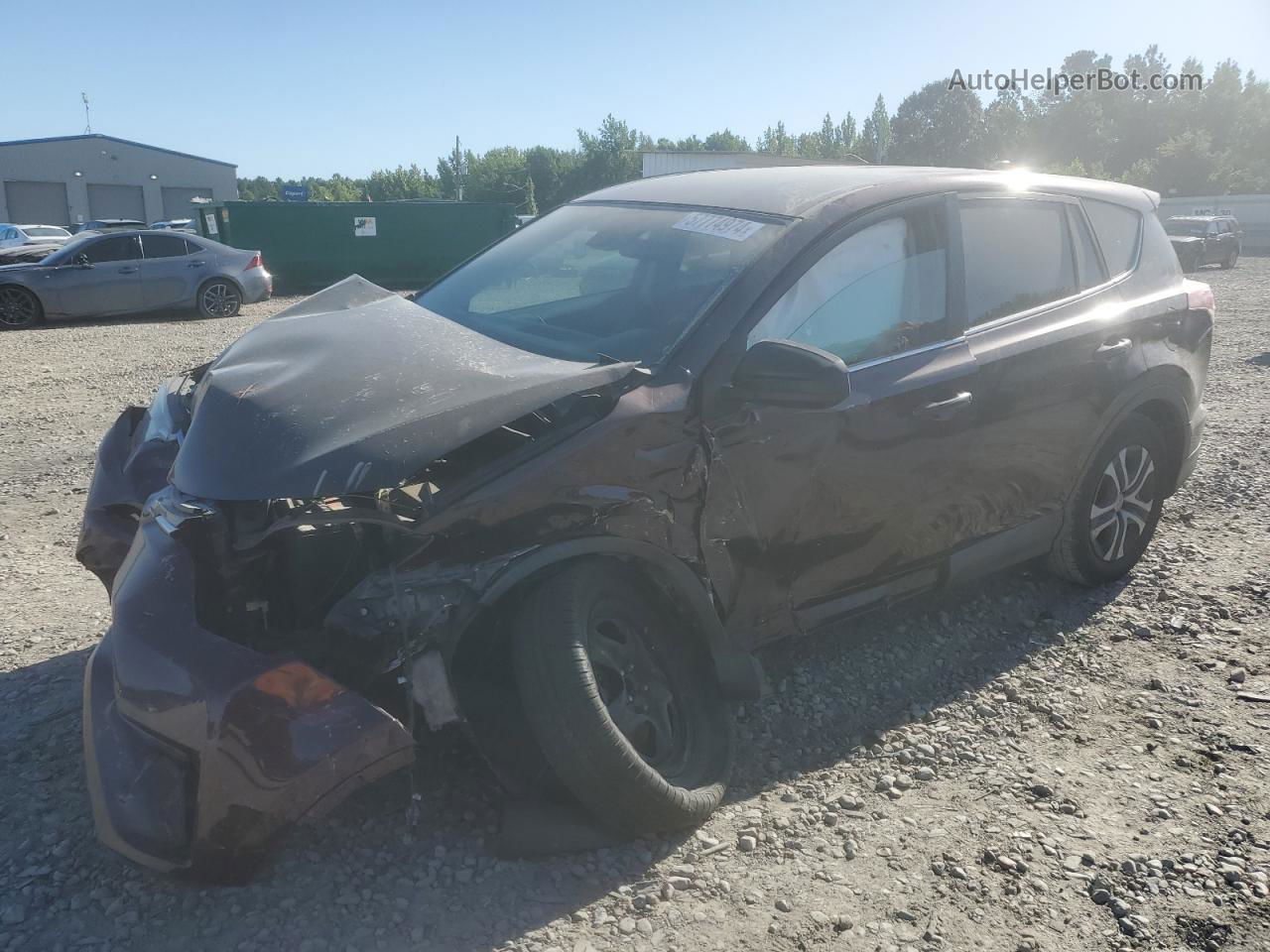 2017 Toyota Rav4 Le Burgundy vin: 2T3BFREV5HW688486