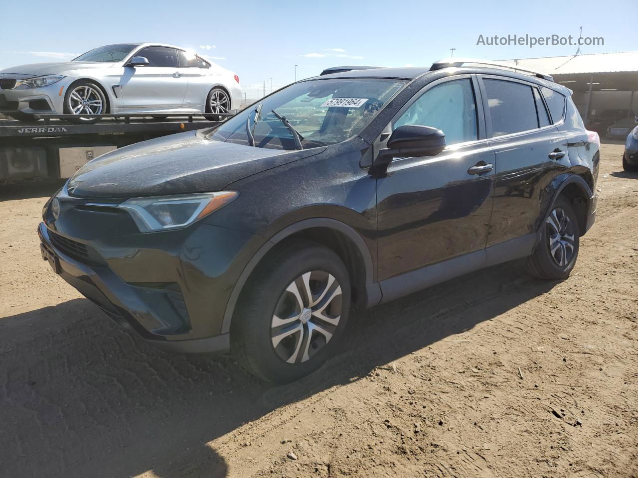 2017 Toyota Rav4 Le Черный vin: 2T3BFREV6HW570527