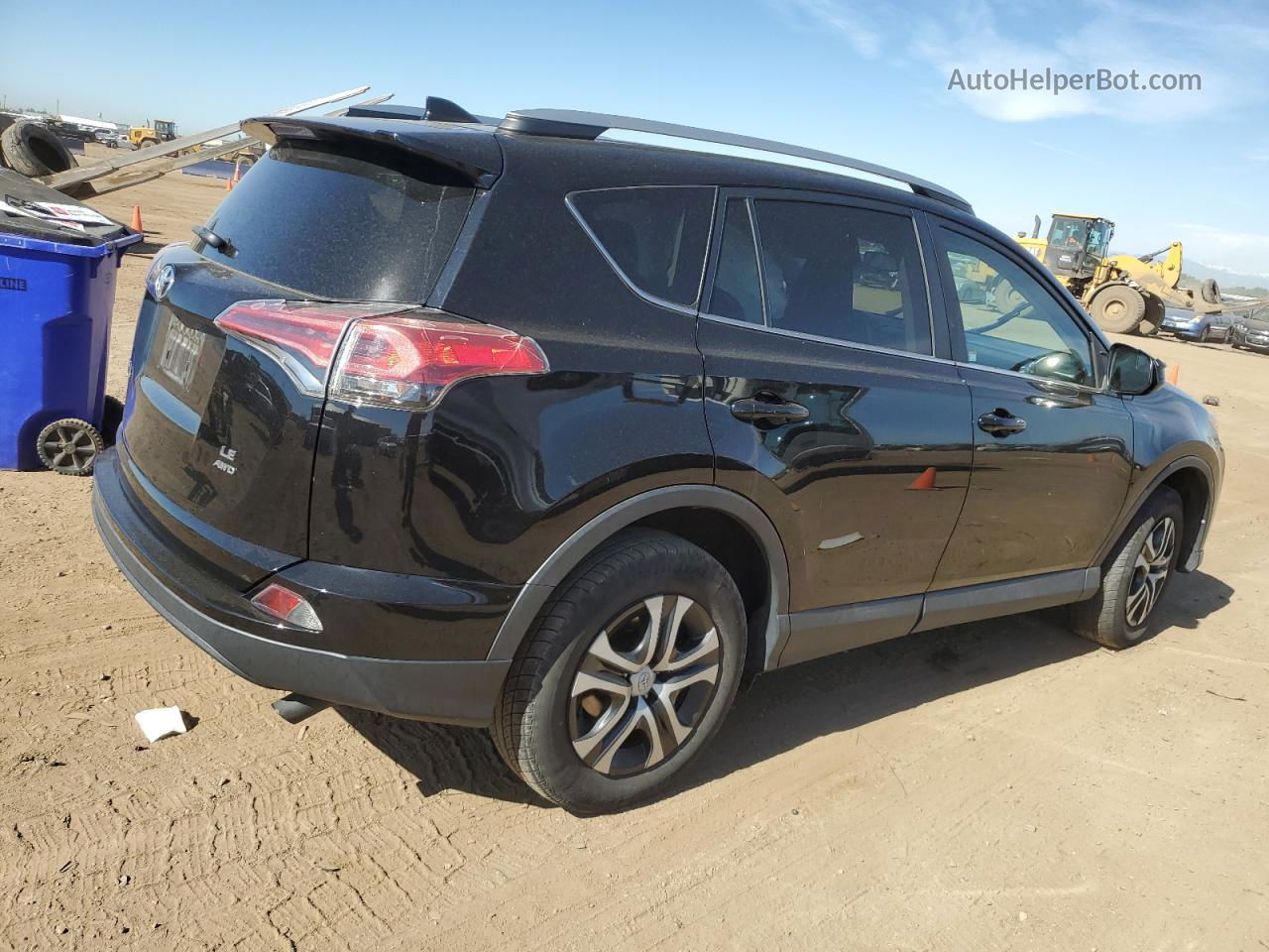 2017 Toyota Rav4 Le Черный vin: 2T3BFREV6HW570527