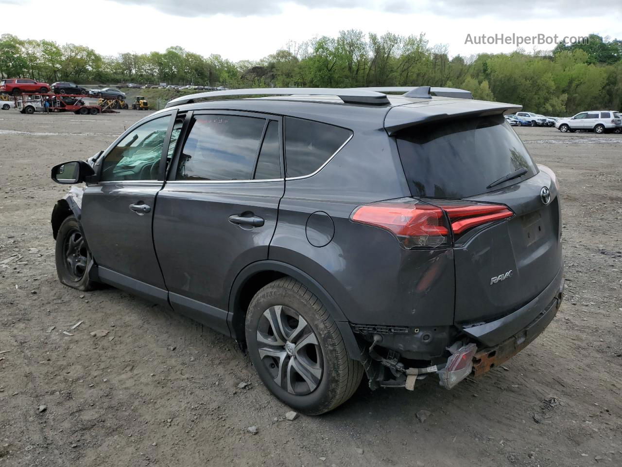 2018 Toyota Rav4 Le Серый vin: 2T3BFREV6JW775707