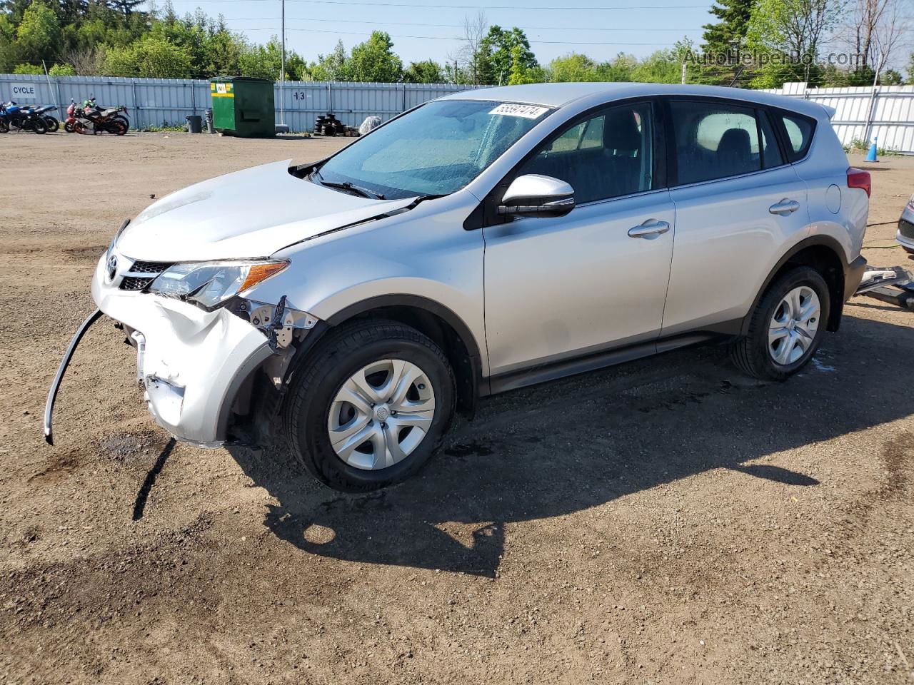 2015 Toyota Rav4 Le Silver vin: 2T3BFREV7FW332165