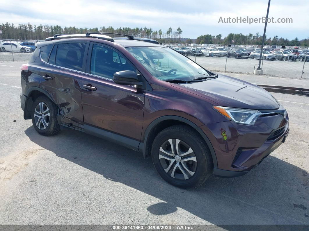 2016 Toyota Rav4 Le Темно-бордовый vin: 2T3BFREV7GW433174