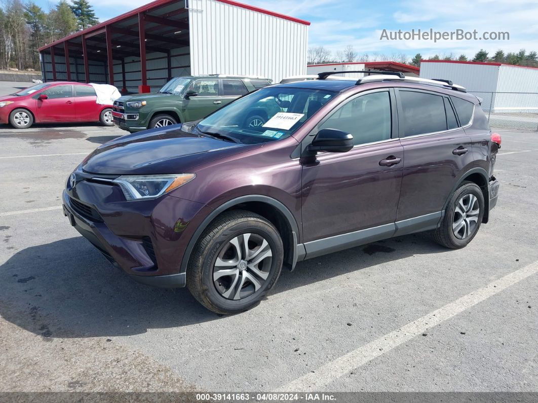 2016 Toyota Rav4 Le Темно-бордовый vin: 2T3BFREV7GW433174