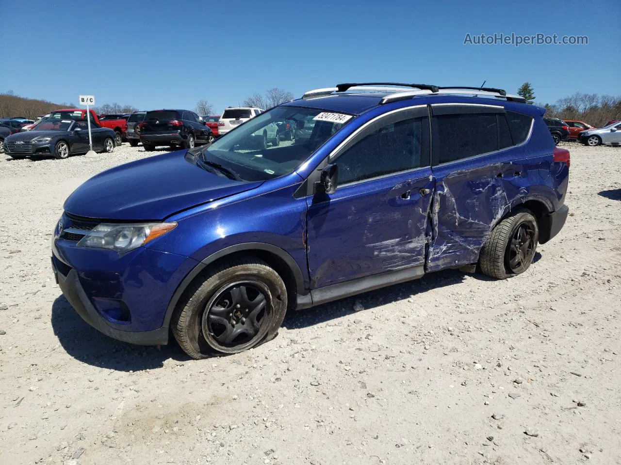 2015 Toyota Rav4 Le Blue vin: 2T3BFREV8FW397655