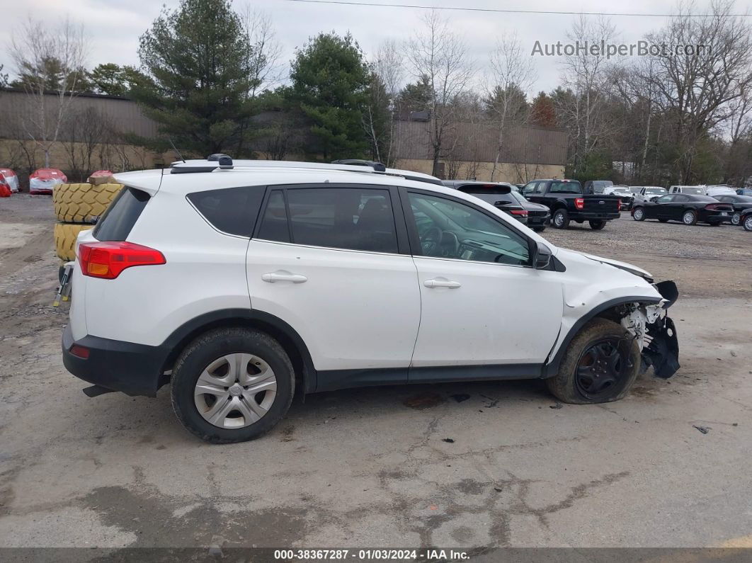 2015 Toyota Rav4 Le White vin: 2T3BFREVXFW230908