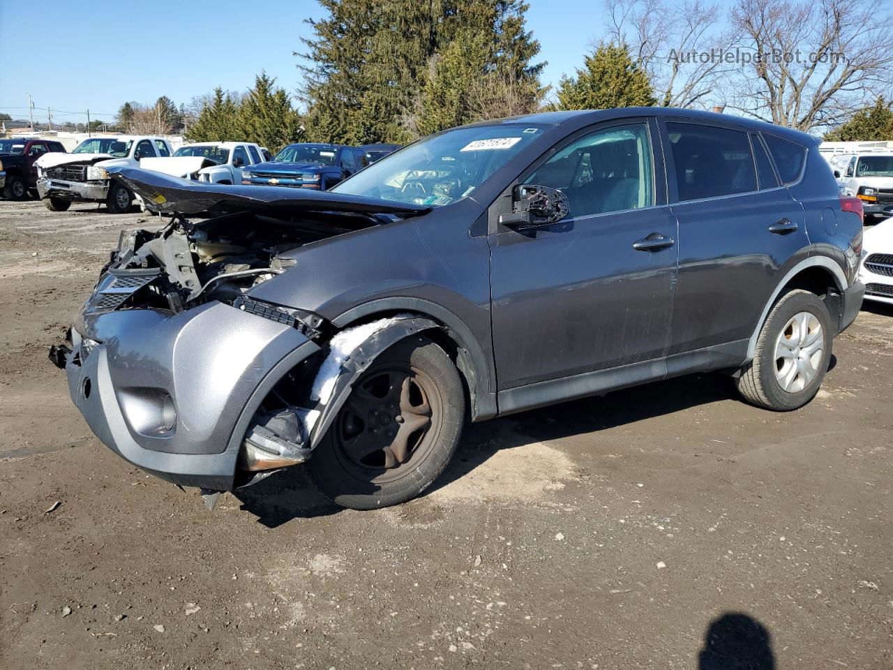 2015 Toyota Rav4 Le Gray vin: 2T3BFREVXFW276271