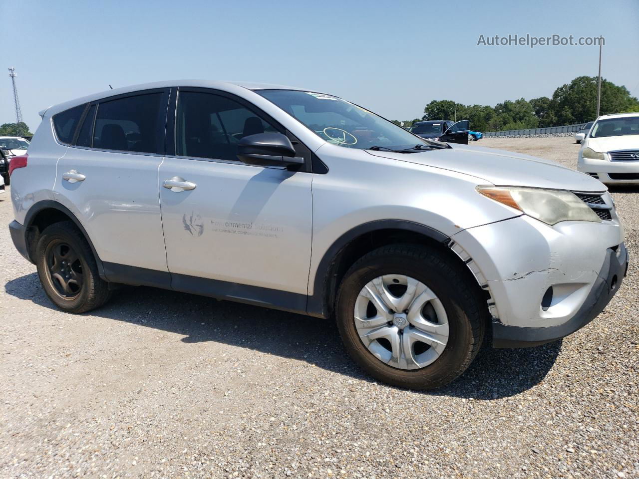 2015 Toyota Rav4 Le Серебряный vin: 2T3BFREVXFW330460