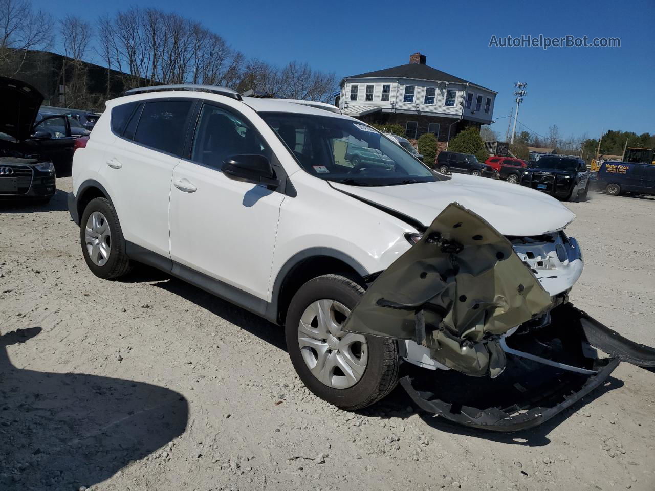 2015 Toyota Rav4 Le White vin: 2T3BFREVXFW346416