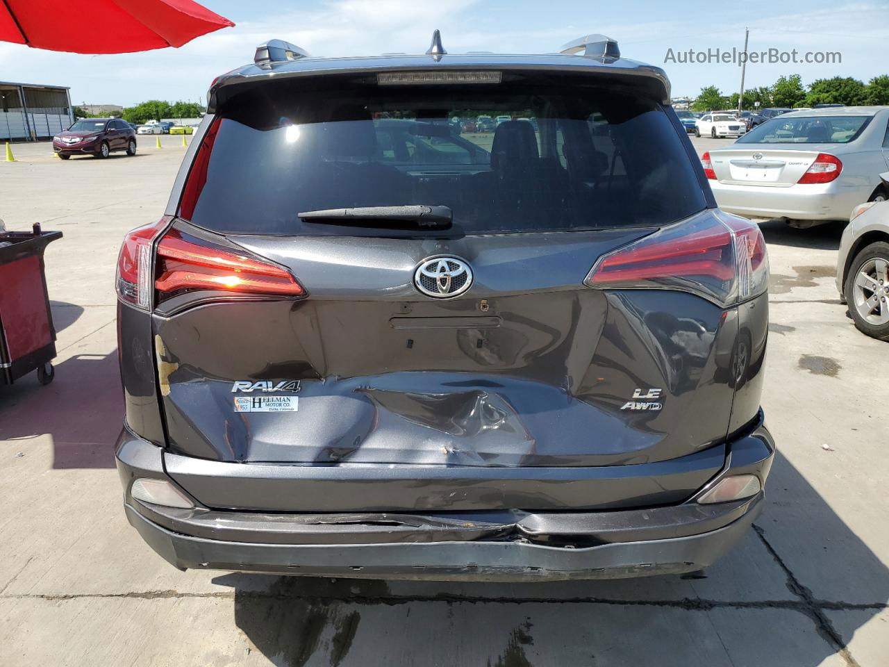 2016 Toyota Rav4 Le Угольный vin: 2T3BFREVXGW442743