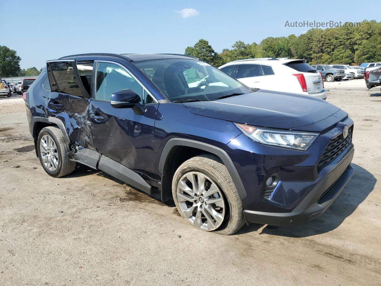 2021 Toyota Rav4 Xle Premium Blue vin: 2T3C1RFV1MW119811