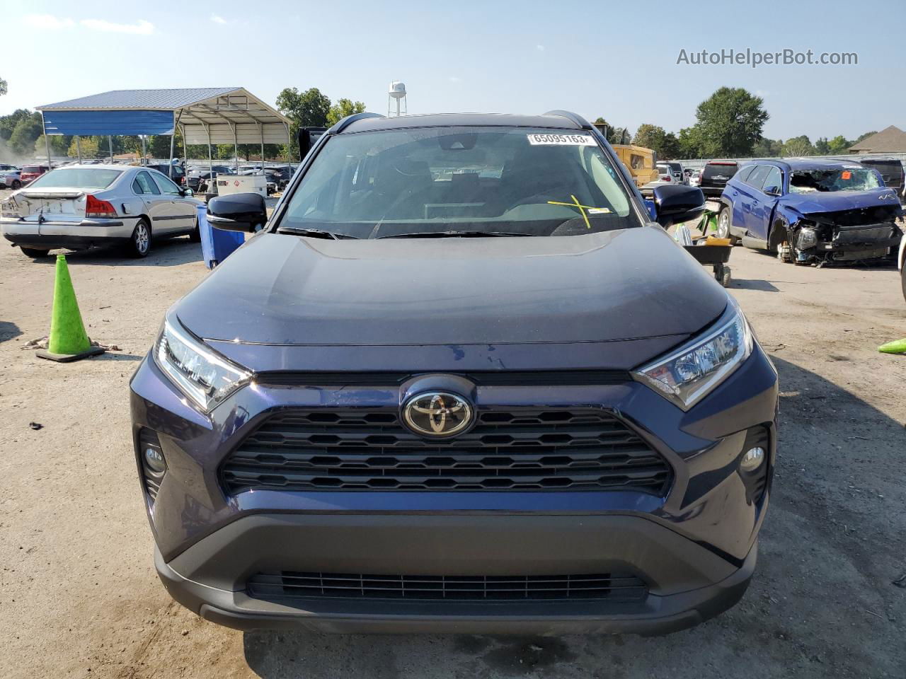 2021 Toyota Rav4 Xle Premium Синий vin: 2T3C1RFV1MW119811