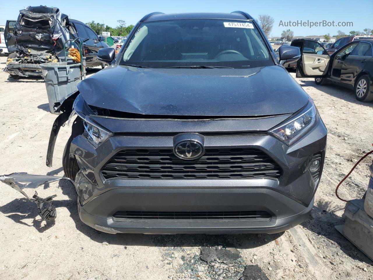 2021 Toyota Rav4 Xle Premium Gray vin: 2T3C1RFV6MC143877