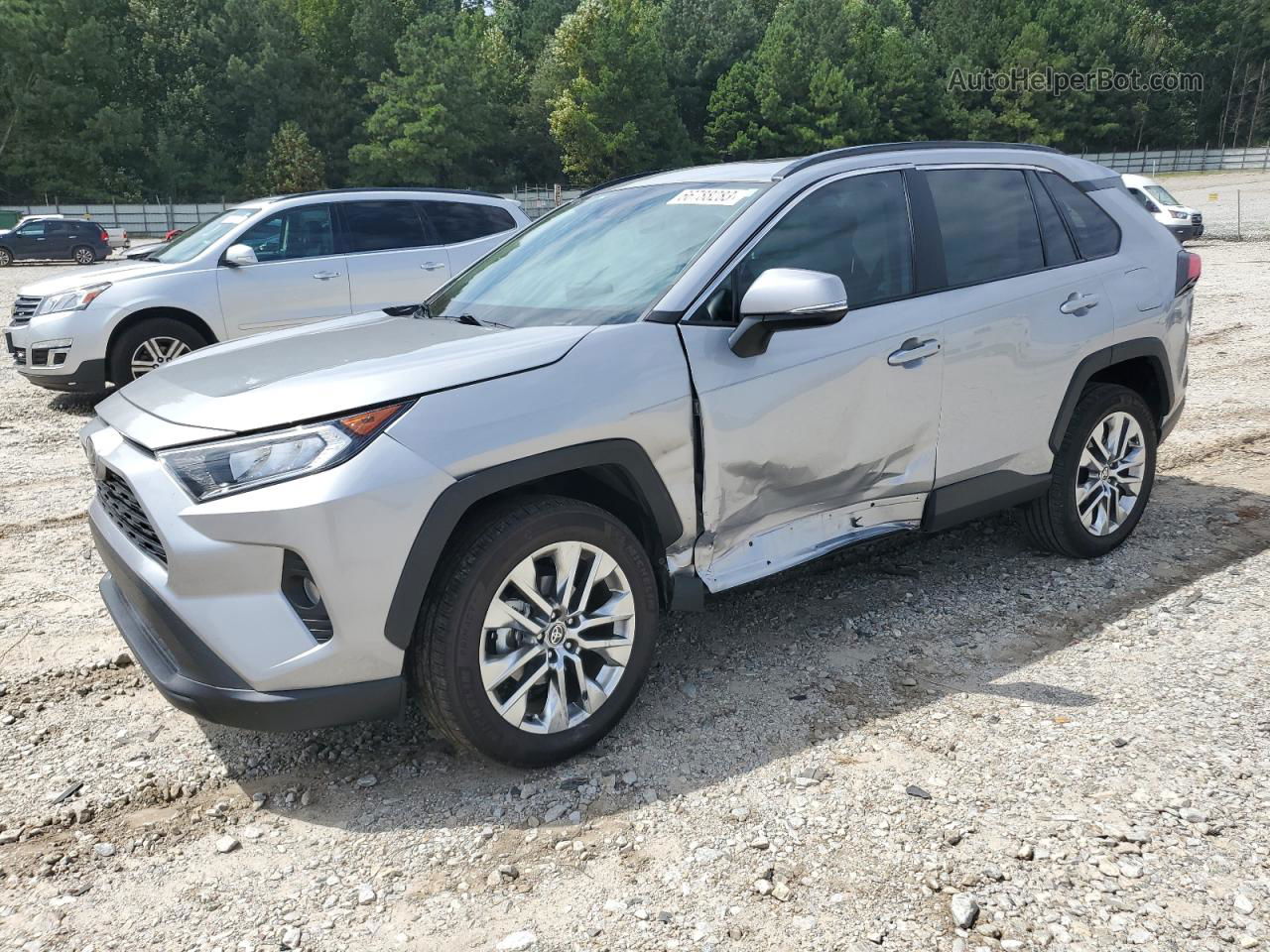 2021 Toyota Rav4 Xle Premium Silver vin: 2T3C1RFV9MC139032