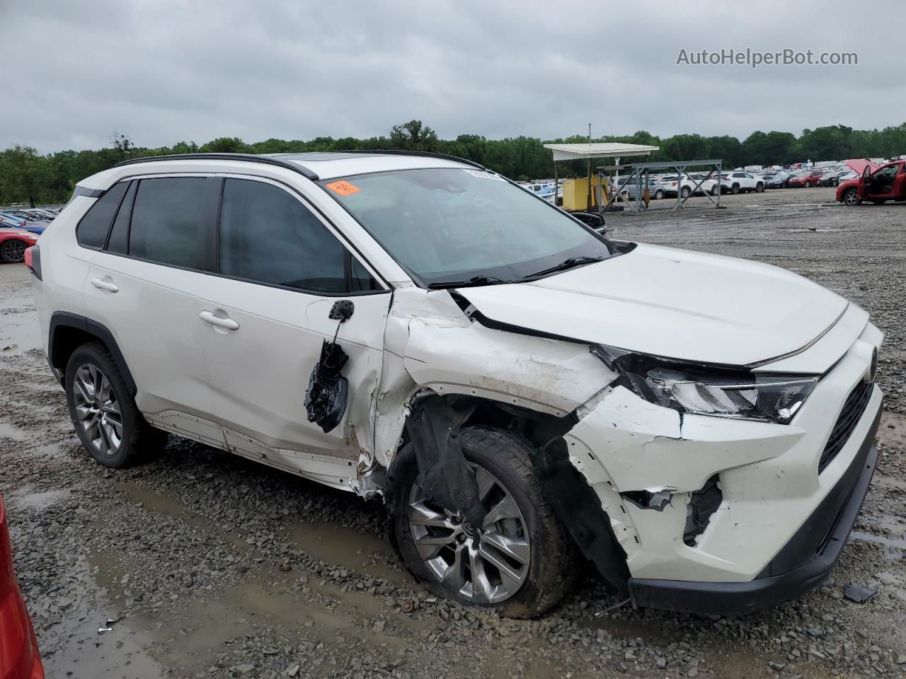 2021 Toyota Rav4 Xle Premium White vin: 2T3C1RFV9MW113965