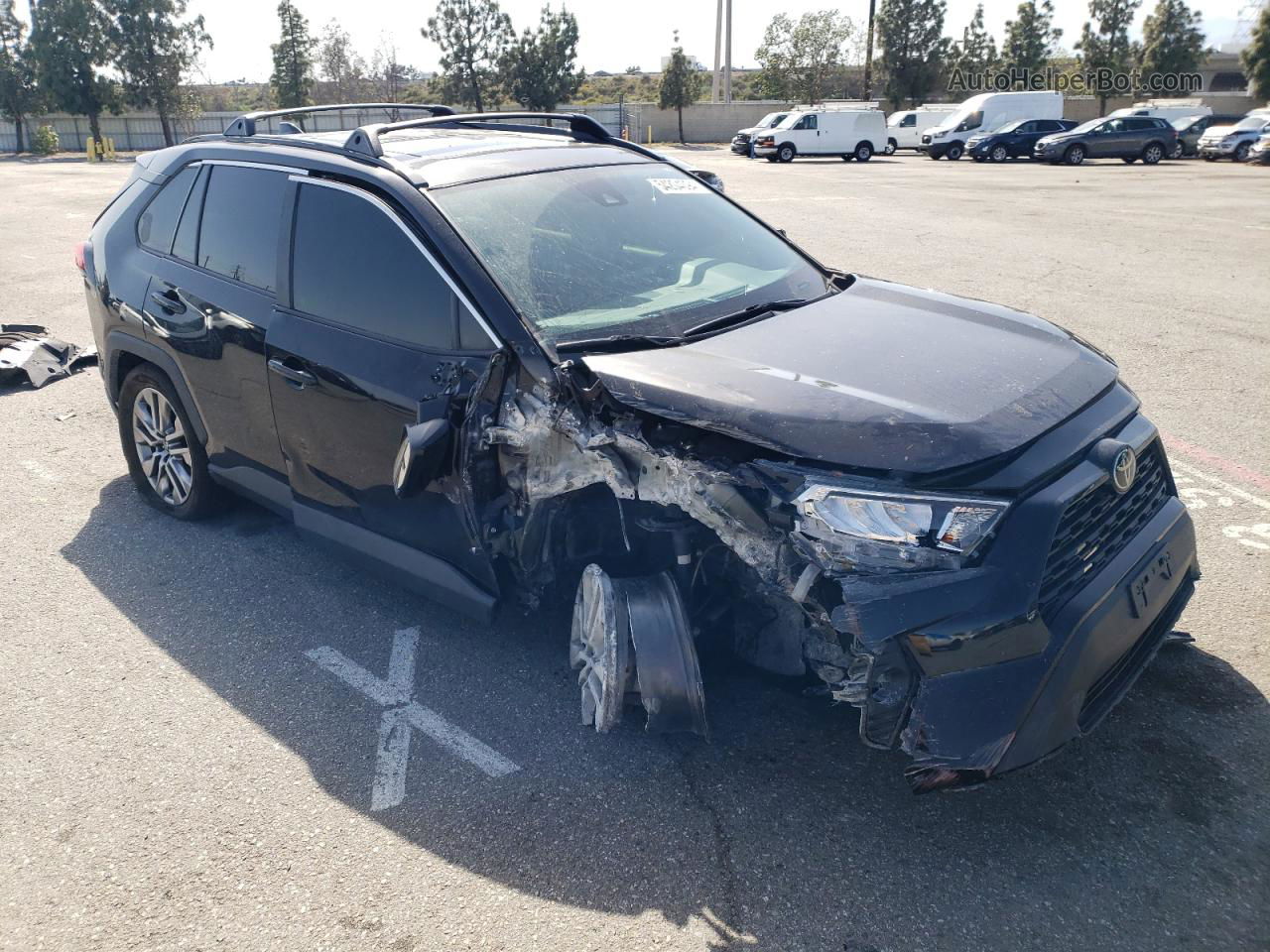 2019 Toyota Rav4 Xle Premium Black vin: 2T3C1RFVXKW052901