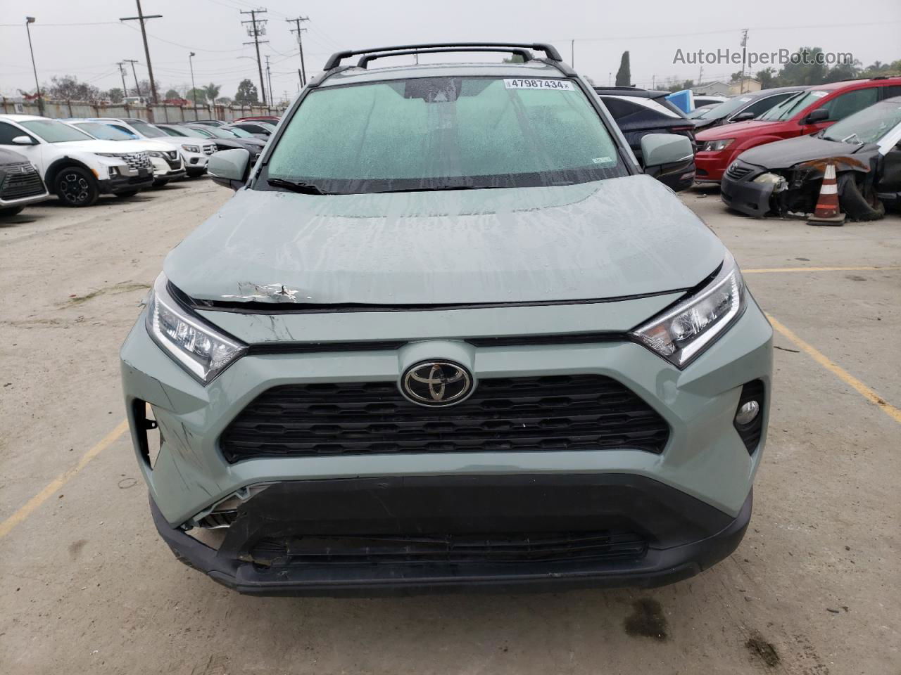 2021 Toyota Rav4 Xle Premium Green vin: 2T3C1RFVXMW138969