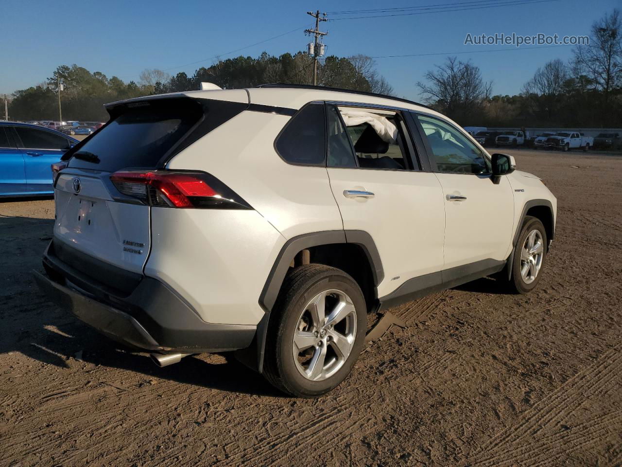 2021 Toyota Rav4 Limited White vin: 2T3D6RFVXMW012469