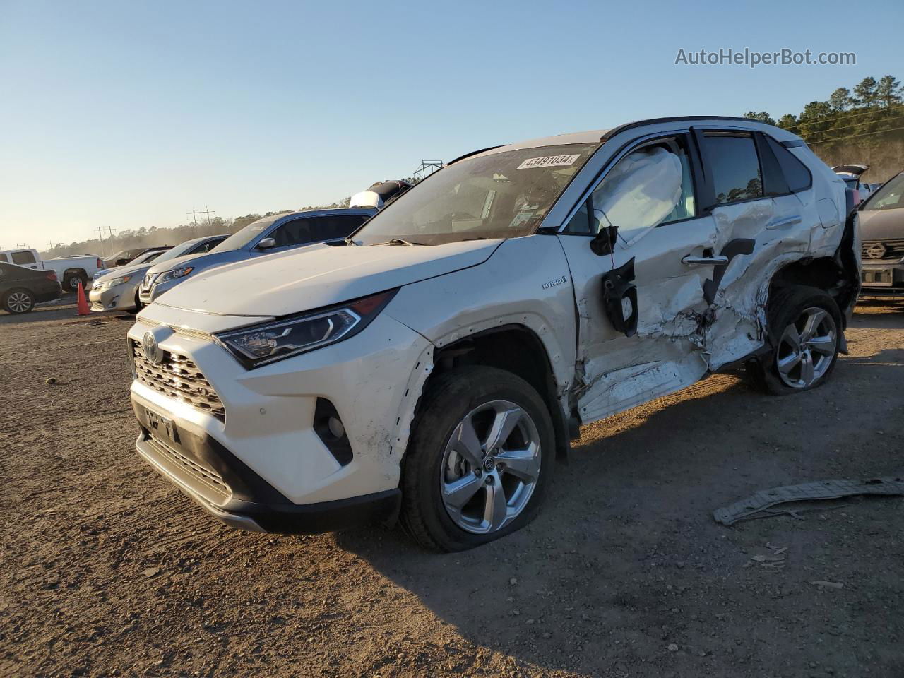 2021 Toyota Rav4 Limited White vin: 2T3D6RFVXMW012469