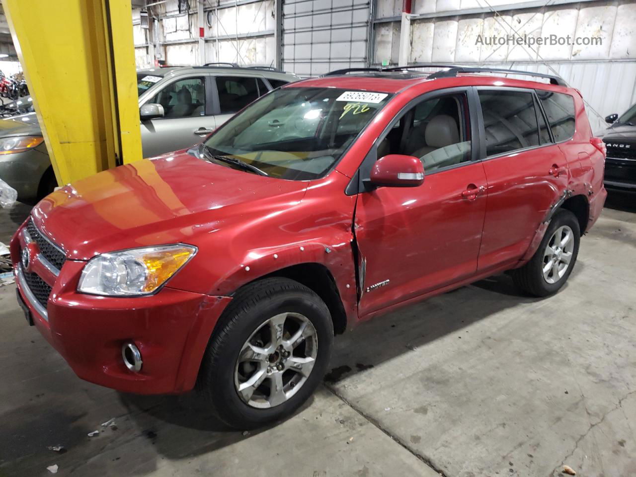 2010 Toyota Rav4 Limited Красный vin: 2T3DF4DV2AW082081