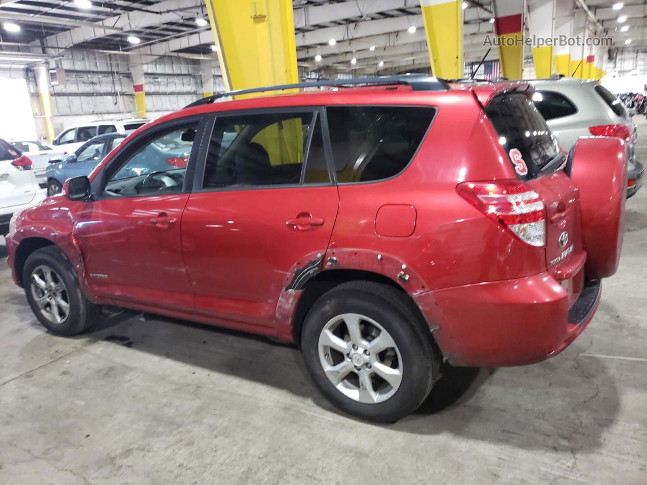 2010 Toyota Rav4 Limited Red vin: 2T3DF4DV2AW082081