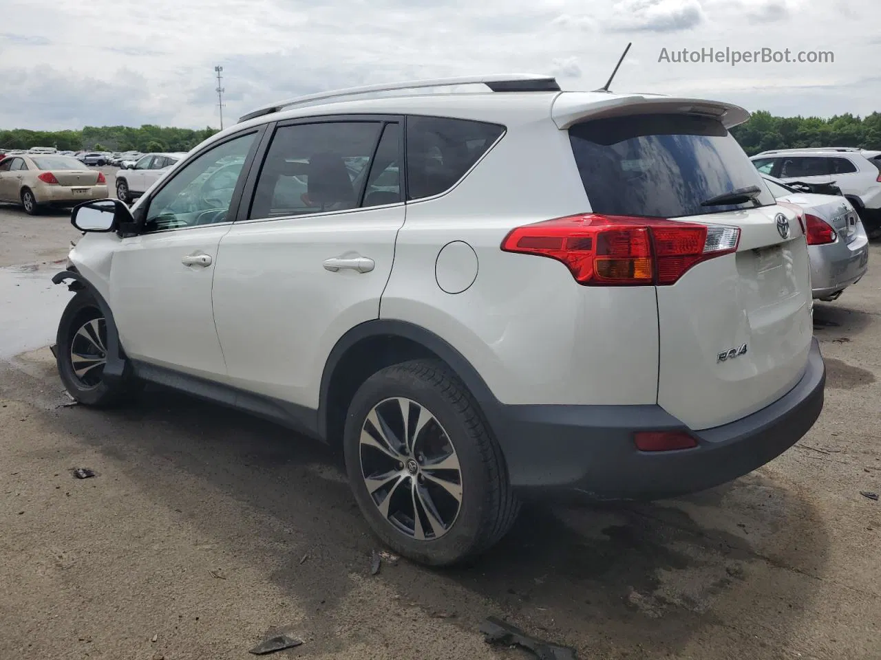 2015 Toyota Rav4 Limited White vin: 2T3DFREV0FW336972